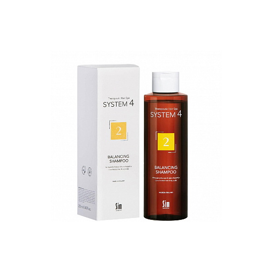 Терапевтический шампунь № 2 для сухой кожи головы и окрашенных волос Therapeutic Climbazole Shampoo System 4 Sim Sensitive