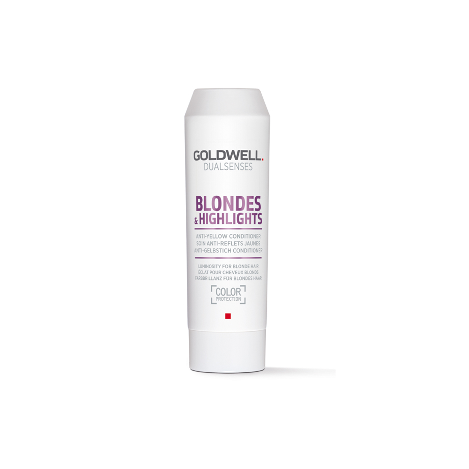 Goldwell шампунь Dualsenses blondes & Highlights Anti-Yellow, 250 мл. Goldwell Dualsenses blondes and Highlights. Goldwell шампунь для блондинок желтый. Кондиционер для осветленных волос.