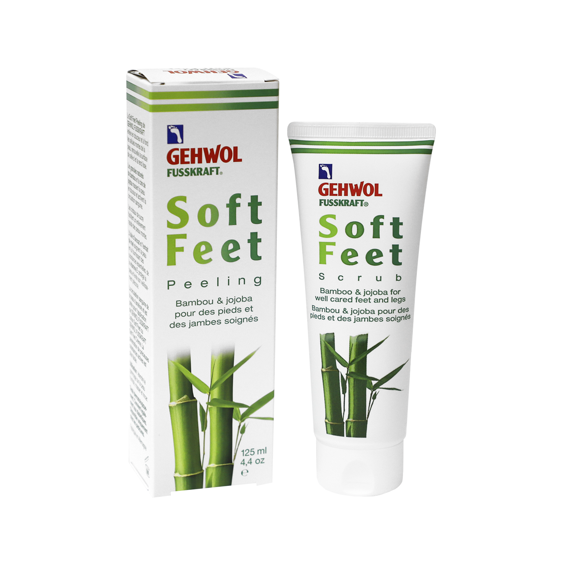 Пилинг "Бамбук и жожоба" Fusskraft Soft Feet Gehwol