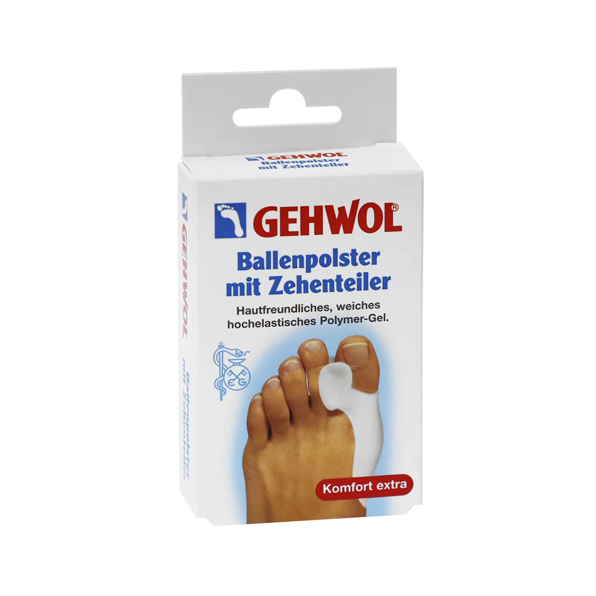 Гель-корректор и накладка на большой палец Ballenpolster mit Zehenteiler Gehwol