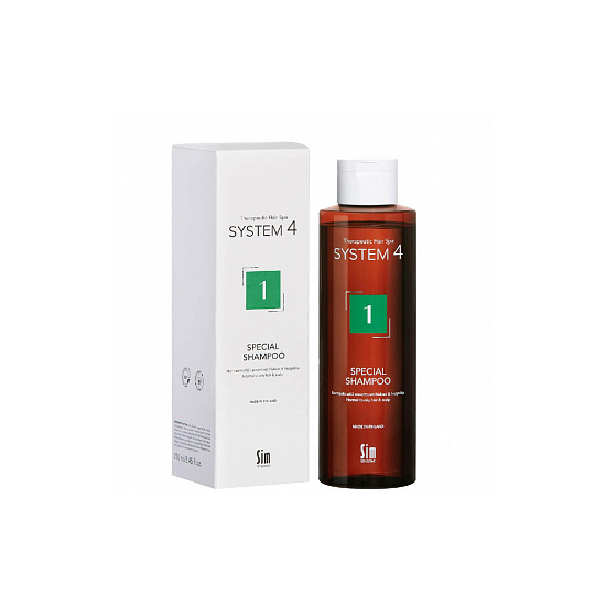 Терапевтический шампунь № 1 для нормальной и жирной кожи головы Therapeutic Climbazole Shampoo System 4 Sim Sensitive